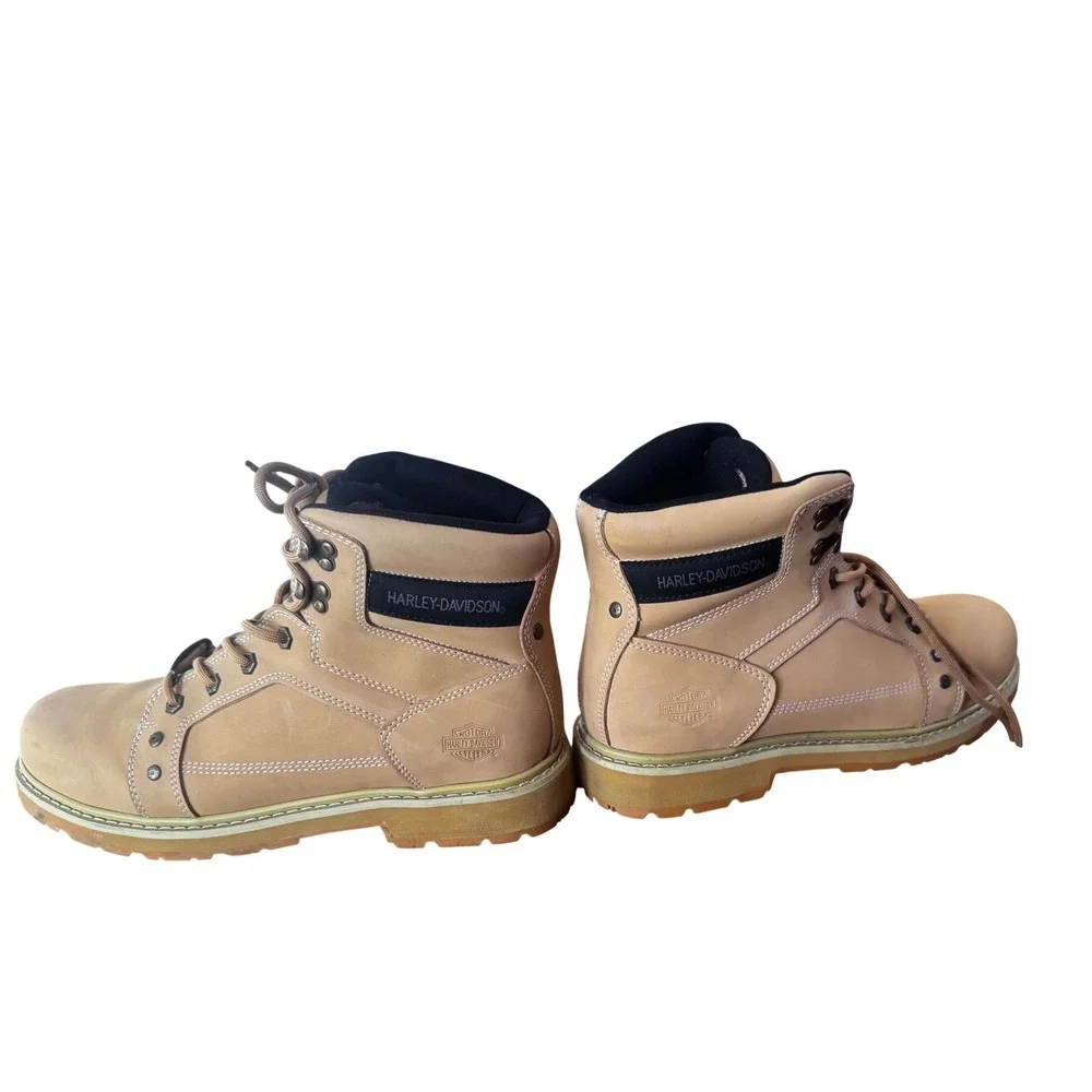 Harley-Davidson Mens Woodridge Work‎ Boots Nu Buck Leather D93379 Preloved  10.5